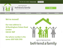 Tablet Screenshot of befriendafamily.co.uk